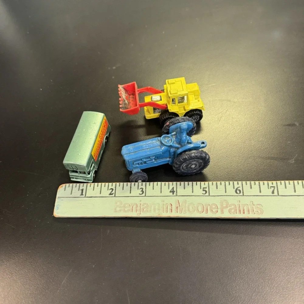 Vintage‎ Matchbox Lot Of (3) Blue Tractors Van